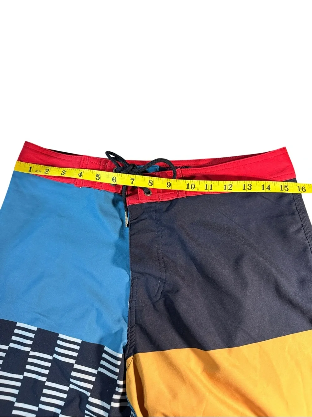 Fasthouse Colorblock After Hours‎ Board Shorts Size 30 18” Swim Beach Checkered
